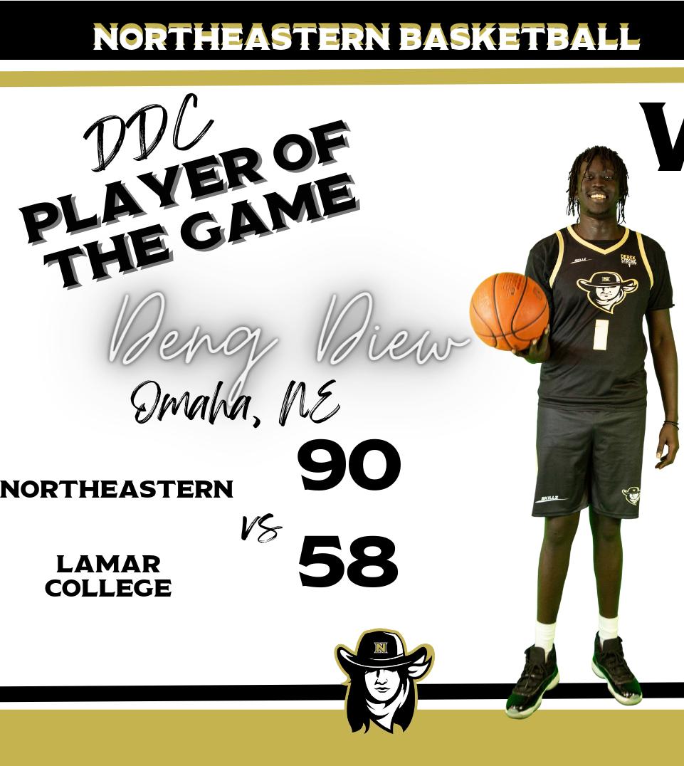 Northeastern Blows Past Lamar Community College, Winning The Contest 90-58