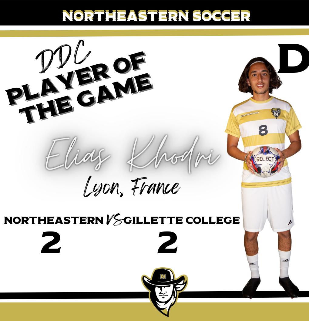 Northeastern Battles With Gillette College To A 2-2 Draw