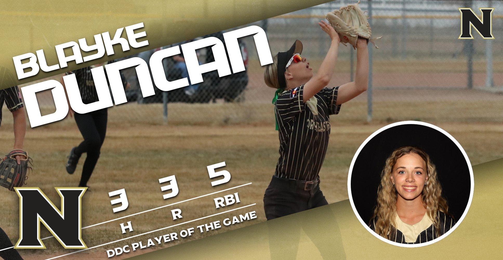 Make It Three In A Row As Northeastern Softball Wins Game Three Against Lamar Community College 16-6