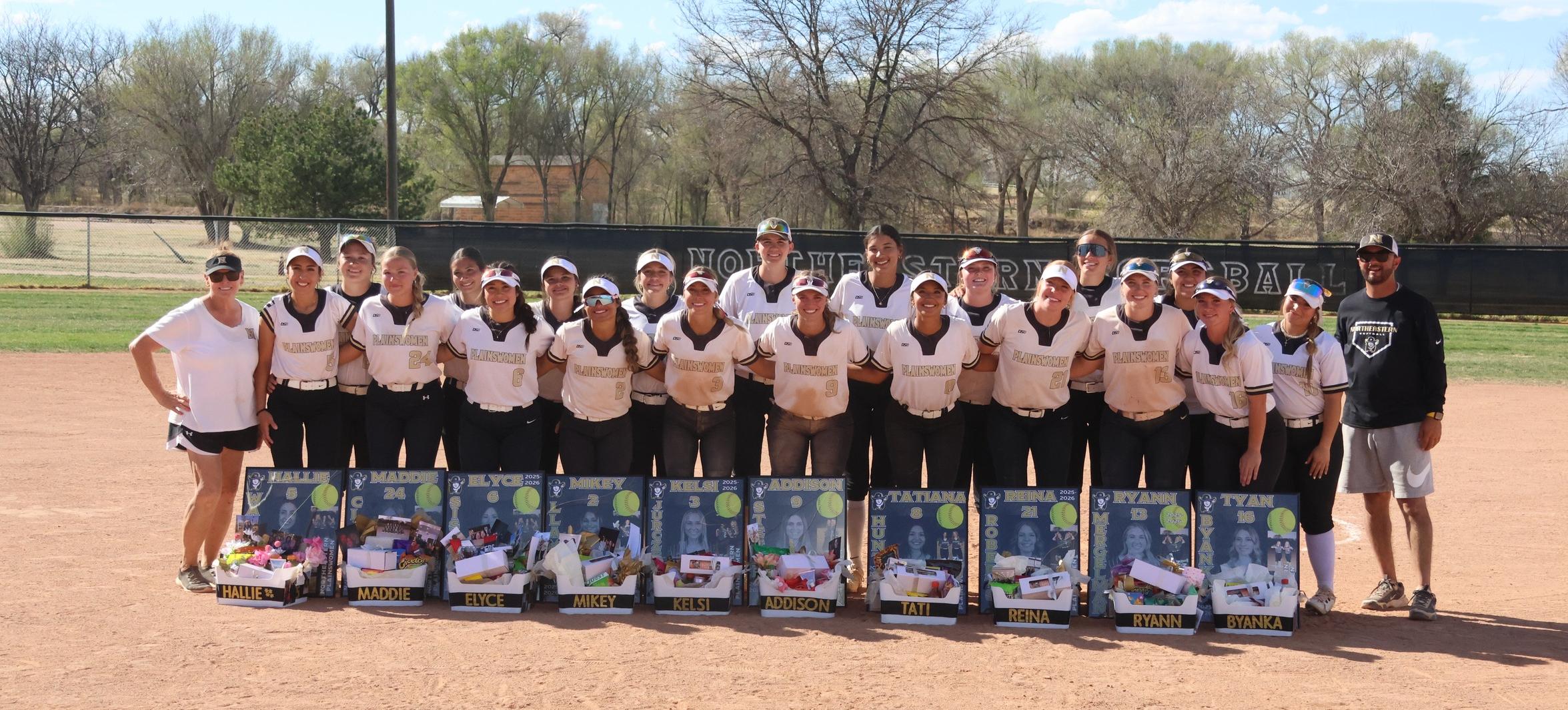 Northeastern Softball Celebrates Sophomore Day With a Series Sweep over Luna Community College, Winning Game 4 14-6. They Also Had The Best Home Record In Program History, Going 22-2 at Mason Field