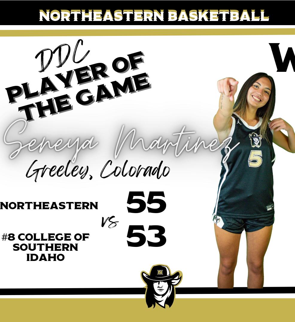 Northeastern Takes Down #8 College of Southern Idaho to Move to 9-1 on The Season
