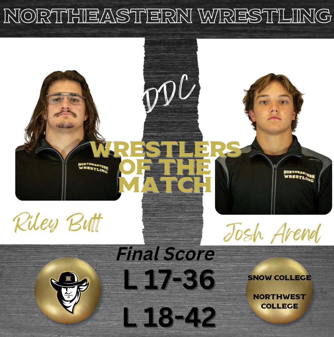 Northeastern Takes A Loss Against Snow College At The Apodaca Duals
