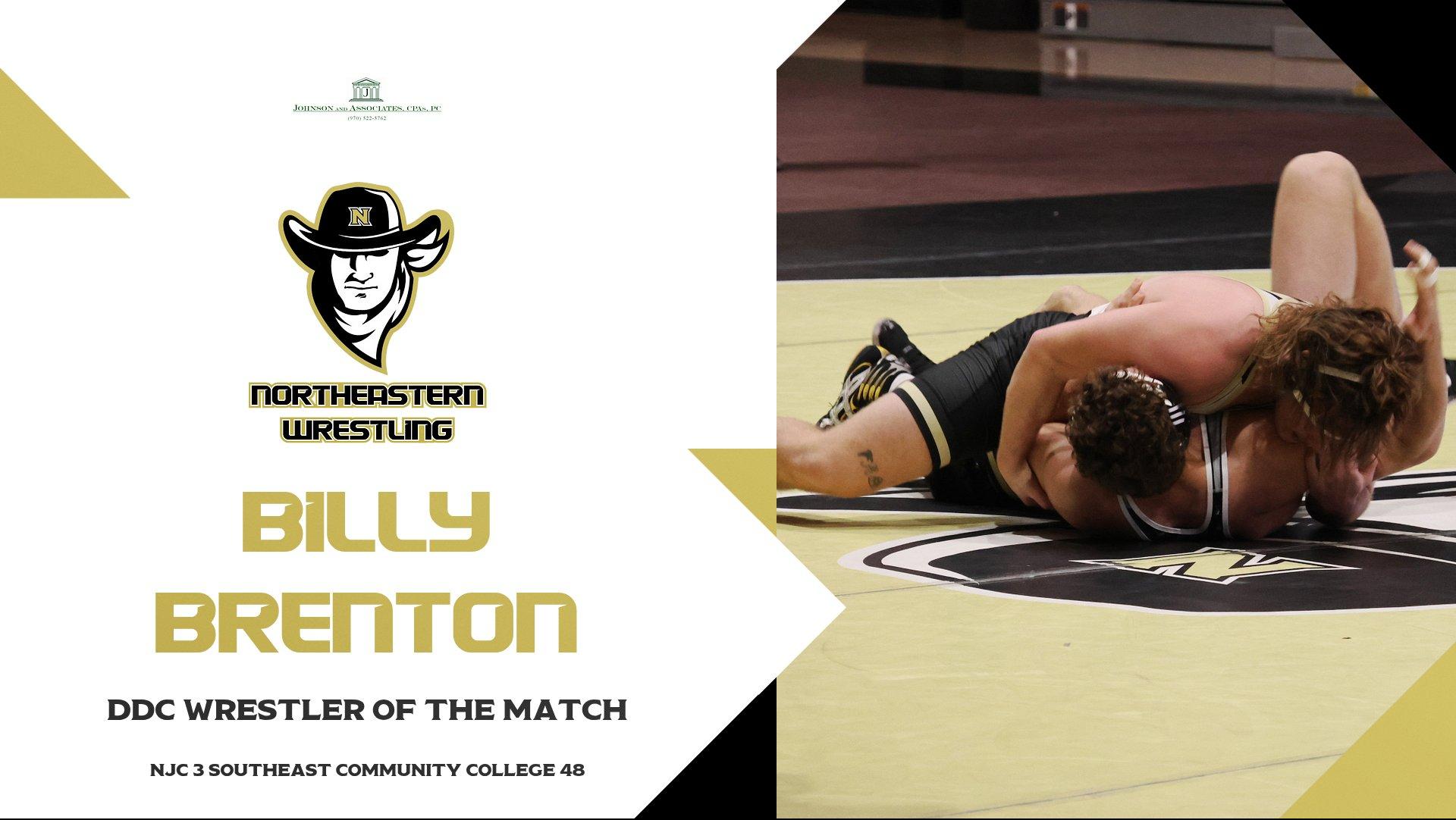 Northeastern Wrestling Faces Defeat Against #3 Southeast Community College