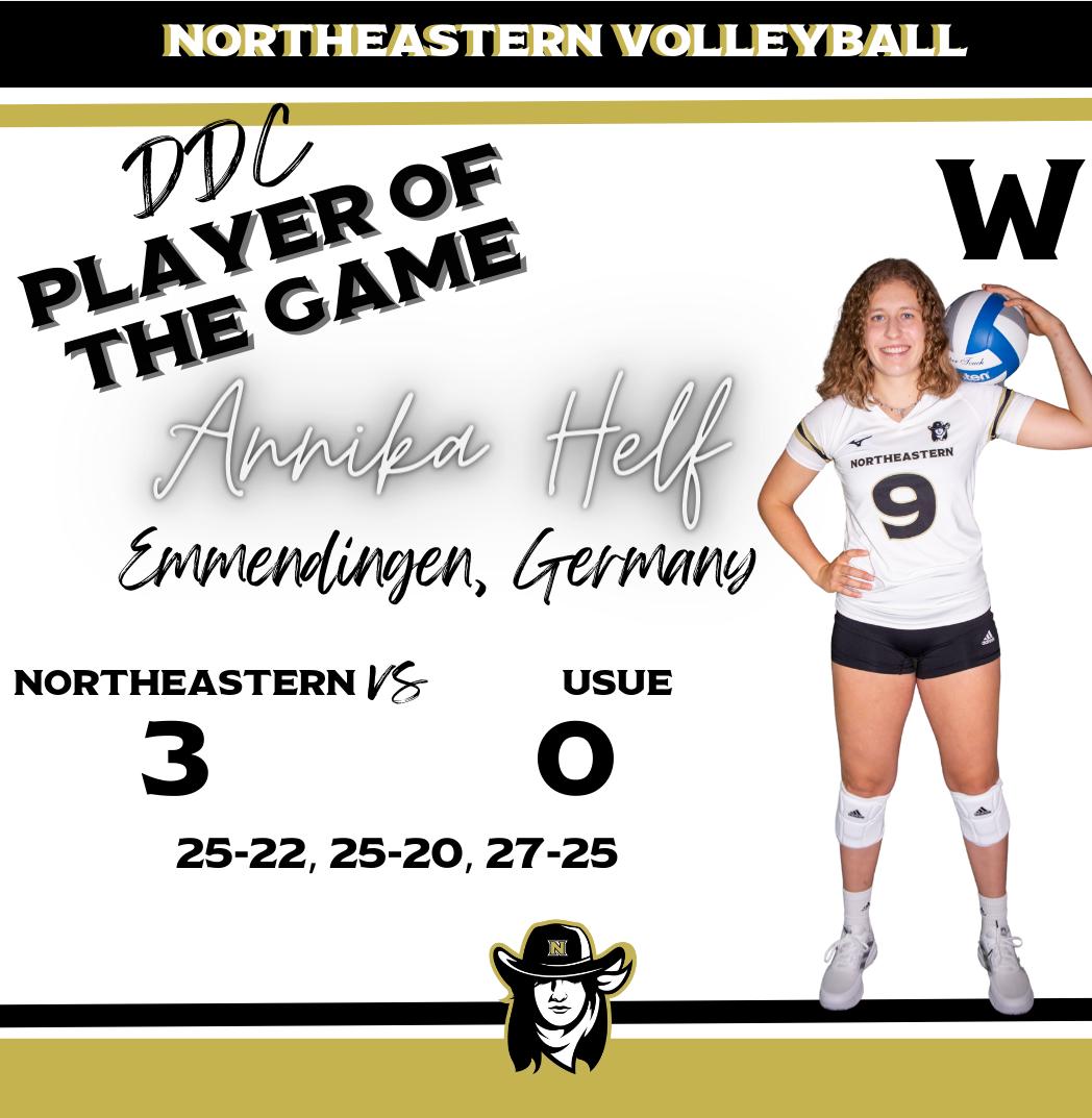 #5 Northeastern Sweeps Past #16 USUE To Remain Undefeated 10-0 (30-0 in Sets)